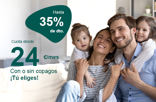 DKV, el Seguro de Salud desde 24€ al mes. 35% de descuento.