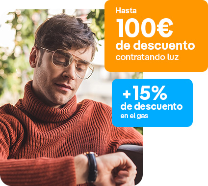 Hasta 100€ de descuento contratando luz.