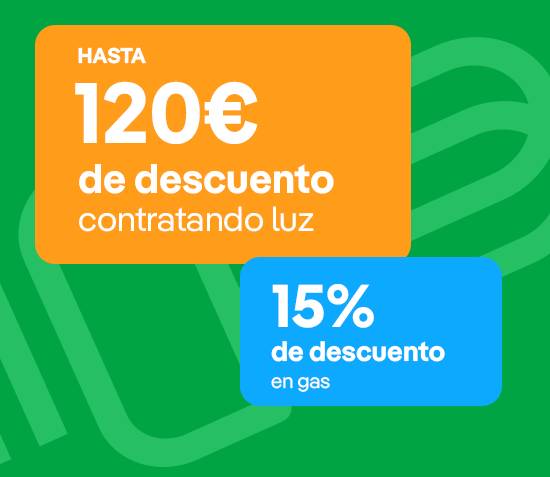 Hasta 100€ de descuento contratando luz.