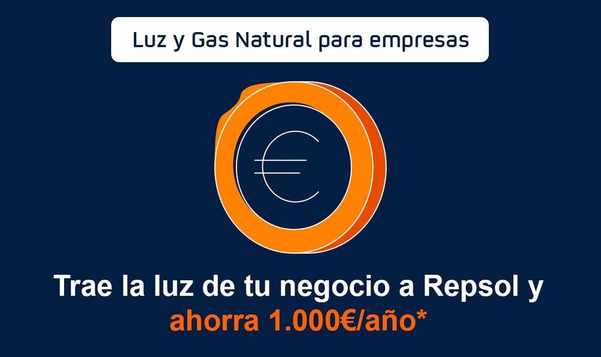 Luz y Gas Natural para empresas. Trae la luz de tu negocio a Repsol y ahorra 1.000€/año*